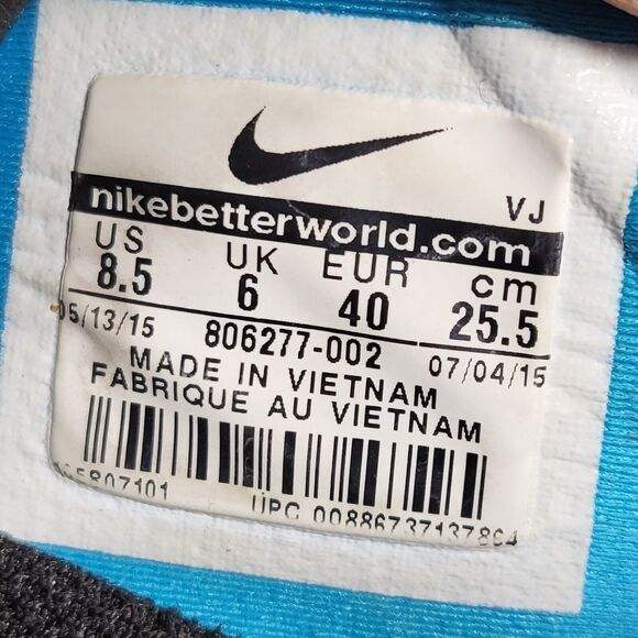 Nike Free TR Fit 5 Athletic Running Shoe Womens Size 8.5 806277-002 Black White - Picture 8 of 9